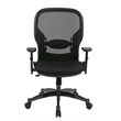 Office Star SPACE Collection Matrex Back Office Chair in Black Fabric