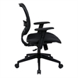 Office Star Air Grid Deluxe Task Office Chair in Black Fabric
