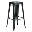 Bristow 30 inch Antique Metal Barstool Antique Black Finish 4 Pack