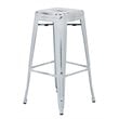 Bristow 30 inch Metal Bar Stool in Antique White Set of 4