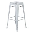 Bristow 30 inch Metal Bar Stool in Antique White Set of 4