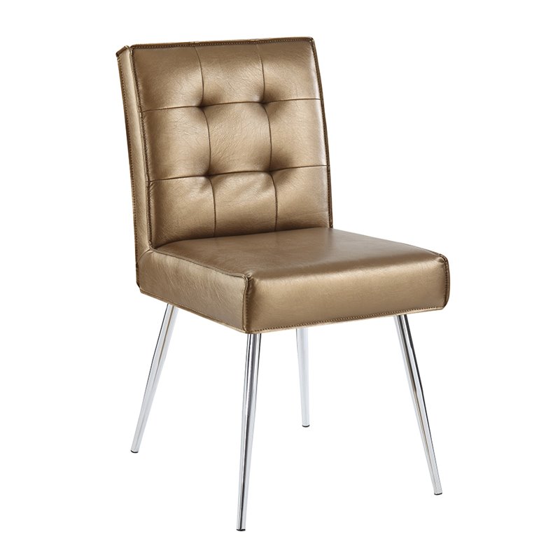 fabric dining chairs with chrome legs