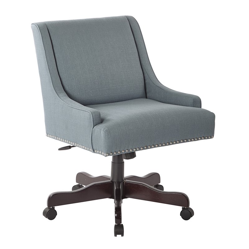 Office Star Inspired By Bassett Desk Chair In Klein Sea Bp Evrex K21 Office Star Inspired By Bassett Desk Chair In Klein Sea