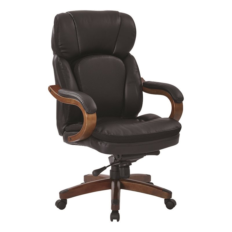 Office Star Inspired by Bassett Office Chair in Black - BP-VANEX-EC3