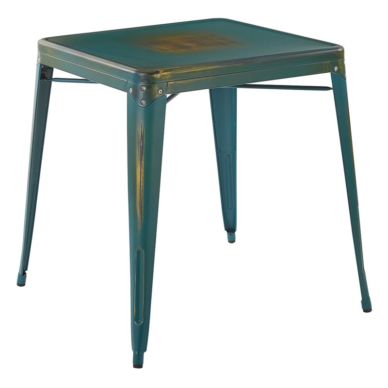 Office Star Work Smart And Osp Designs Metal Accent Table In Blue Office Star Work Smart And Osp Designs Metal Accent Table In Blue