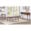 Copenhagen Wood and Wood Veneer Accent Table in Walnut Brown