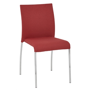 Conway Stacking Chair in Cranapple Red Fabric  4-Pack
