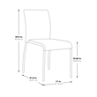 Conway Stacking Chair in Cranapple Red Fabric  4-Pack