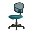 Blue Mesh Back and Fabric Desk Chair by OSP Home Furnishings