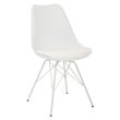Emerson White Side Chair with 4 Leg Base