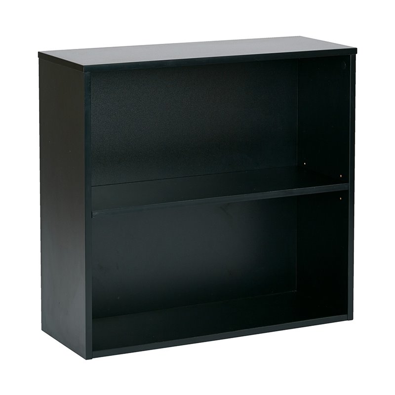 Prado 30 inch 2 Shelf Multipurpose Black Bookcase Engineered Wood