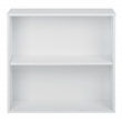 OSP Home Furnishings Prado 30 inch 2 Shelf White Bookcase Engineered Wood