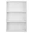 OSP Home Furnishings Prado 48 inch 3 Shelf White Bookcase Engineered Wood