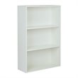 OSP Home Furnishings Prado 48 inch 3 Shelf White Bookcase Engineered Wood