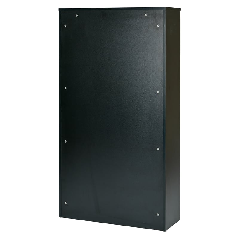 Prado 60 inch 4 Black Shelf Bookcase in Engineered Wood