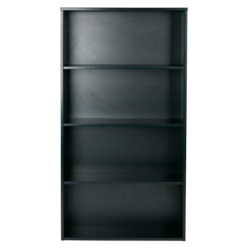 Prado 60 inch 4 Black Shelf Bookcase in Engineered Wood