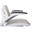 Riley Office Chair with White Mesh Fabric Seat and Back