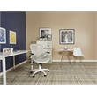 Riley Office Chair with White Mesh Fabric Seat and Back