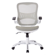 Riley Office Chair with White Mesh Fabric Seat and Back