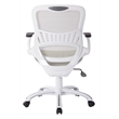 Riley Office Chair with White Mesh Fabric Seat and Back