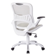 Riley Office Chair with White Mesh Fabric Seat and Back