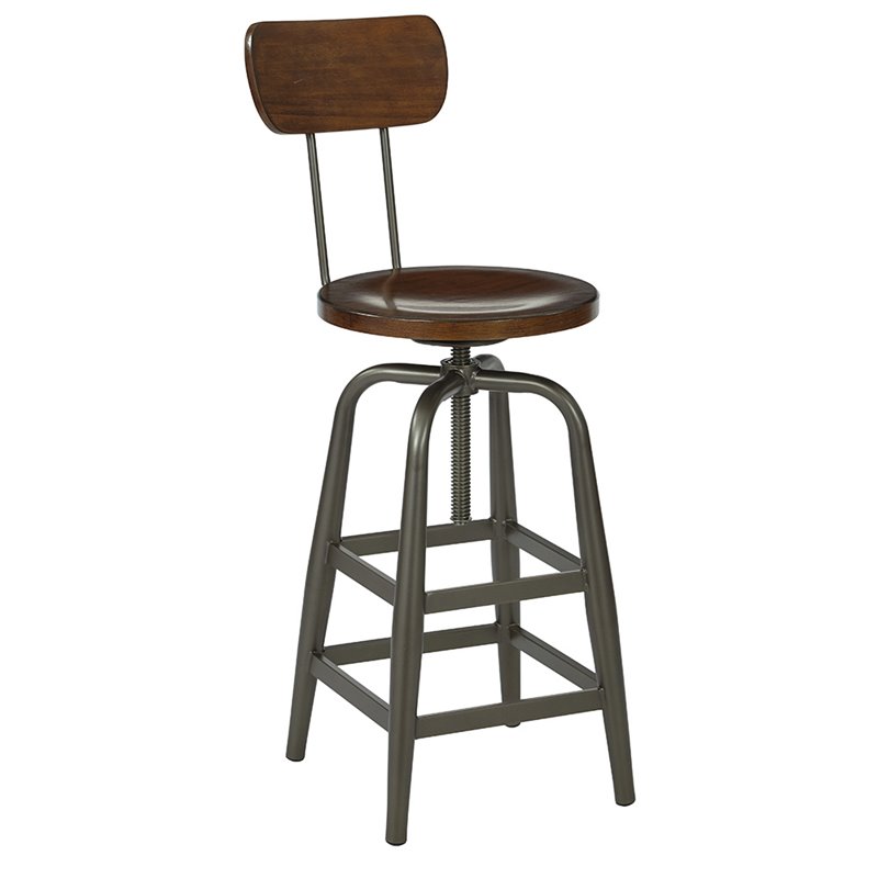 Office Star Ave Six Swivel Bar Stool In Pewter And Walnut Slvns345 Office Star Ave Six Swivel Bar Stool In Pewter And Walnut Slvns345 Ptwa