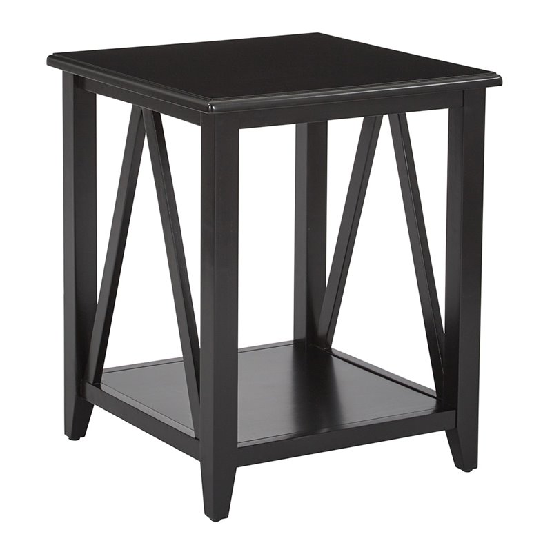 Office Star Osp Designs End Table In Black Stcz09 Bk Office Star Osp Designs End Table In Black