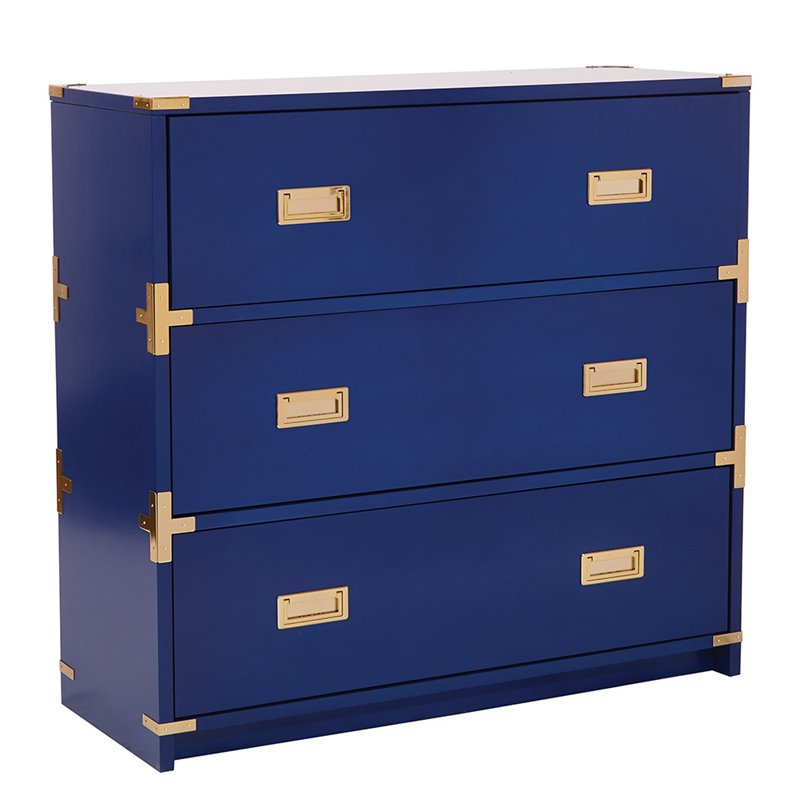 Office Star Osp Designs 3 Drawer Storage Cabinet In Lapis Blue 3 Drawer Storage Cabinet In Lapis Blue