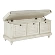 Dover Storage Bench in White Wash by OSP Home Furnishings