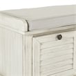 Dover Storage Bench in White Wash by OSP Home Furnishings