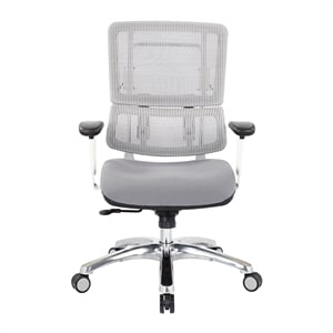 Breathable White Vertical Mesh Chair by Office Star