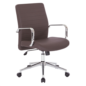 mid-back bonded leather managers chair