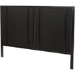 OSP Designs Braydon Queen Headboard-Footboard Oak Laminate/Matte Black Coating