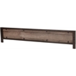 OSP Designs Braydon Queen Headboard-Footboard Oak Laminate/Matte Black Coating