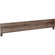 OSP Designs Braydon Queen Headboard-Footboard Oak Laminate/Matte Black Coating