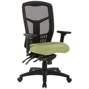 ProGrid  High Back Managers Chair with Green Seat