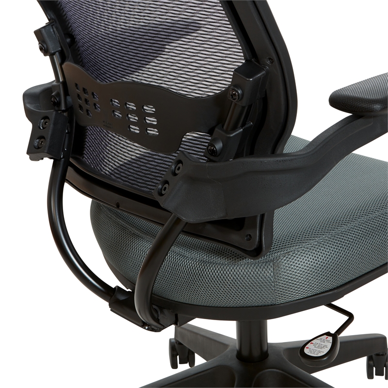 Deluxe Chair with AirGrid Back and Gray Mesh Fabric Seat