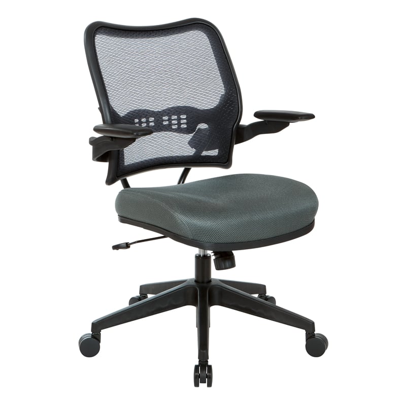 Deluxe Chair with AirGrid Back and Gray Mesh Fabric Seat