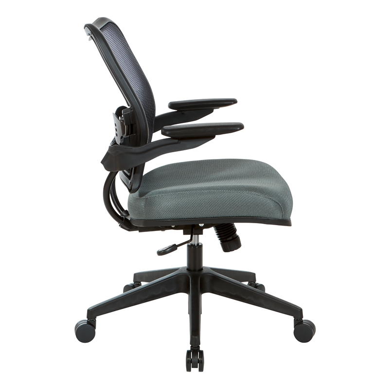 Deluxe Chair with AirGrid Back and Gray Mesh Fabric Seat