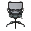 Deluxe Chair with AirGrid Back and Gray Mesh Fabric Seat