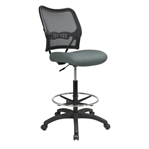 deluxe airgrid back drafting chair with mesh fabric seat