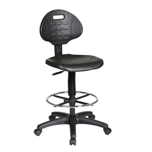 black ergonomic intermediate drafting chair