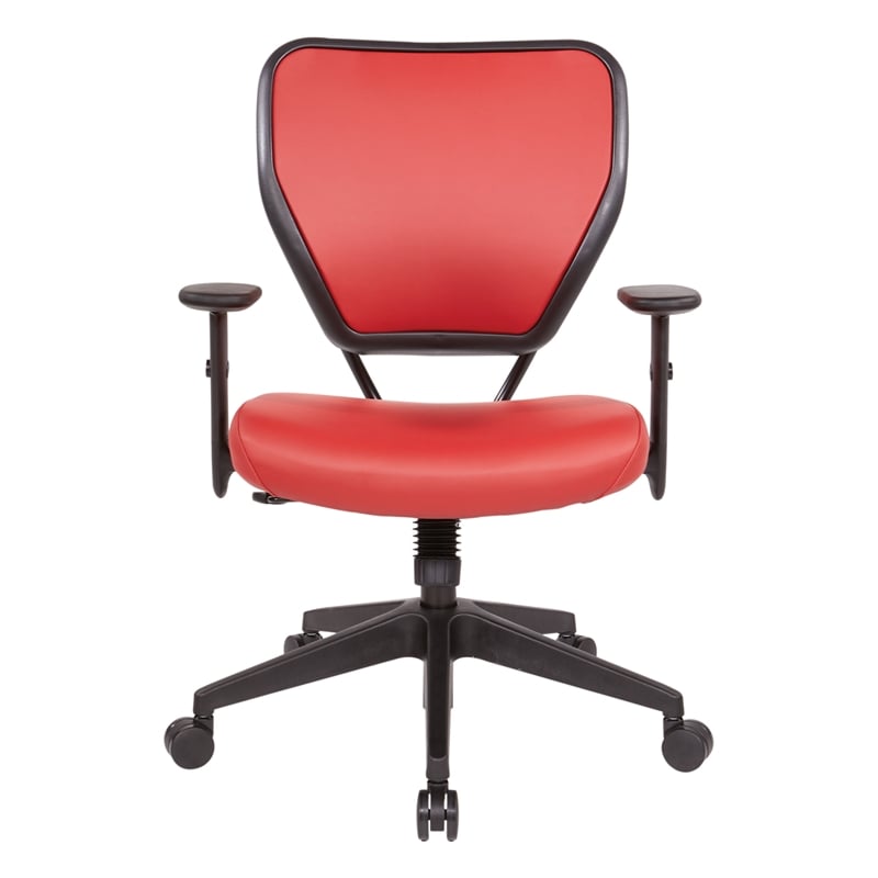 Dillon Lipstick Red  Vinyl Seat and Back Task Chair