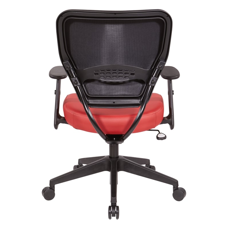 Dillon Lipstick Red  Vinyl Seat and Back Task Chair