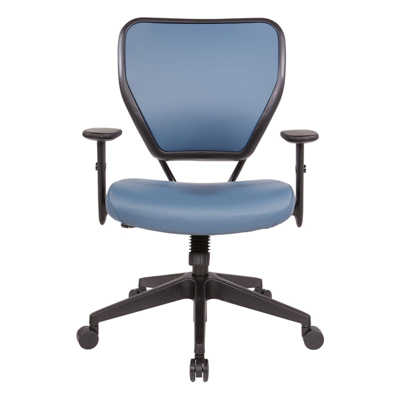 Dillon Blue Vinyl Seat and Back Task Chair