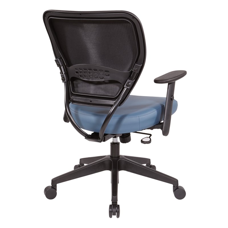 Dillon Blue Vinyl Seat and Back Task Chair