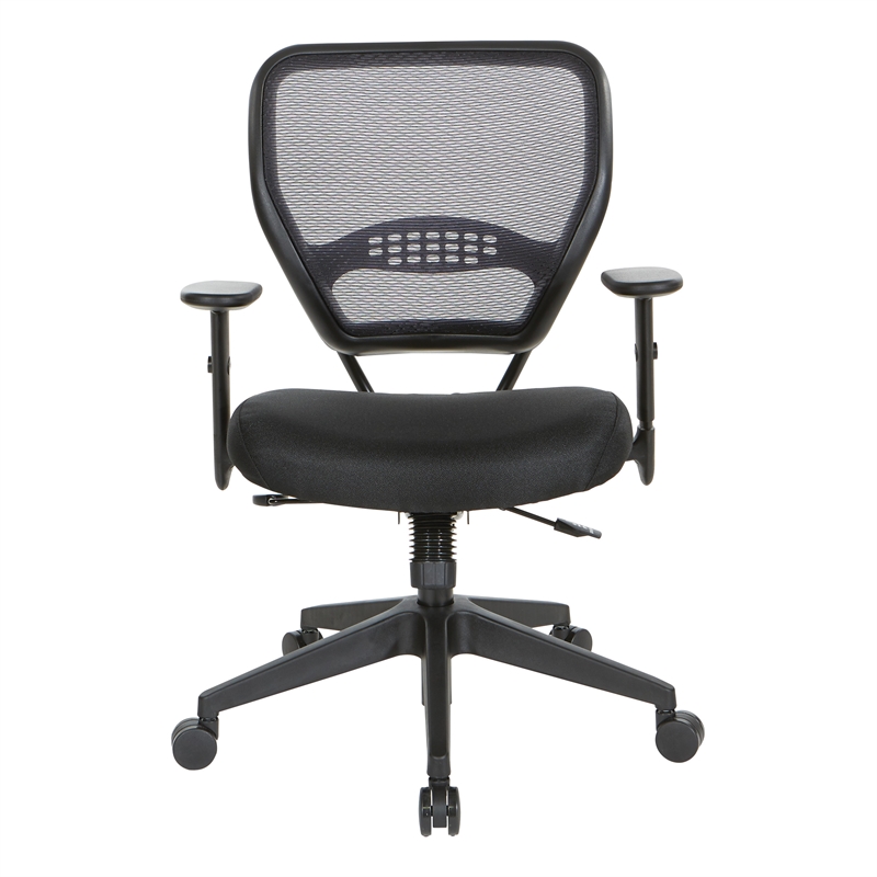 Space Seating 24/7 Intense Use Office Chair Breathable Air Grid in Black Fabric