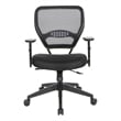 Space Seating 24/7 Intense Use Office Chair Breathable Air Grid in Black Fabric