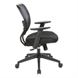 Space Seating 24/7 Intense Use Office Chair Breathable Air Grid in Black Fabric