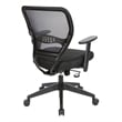 Space Seating 24/7 Intense Use Office Chair Breathable Air Grid in Black Fabric